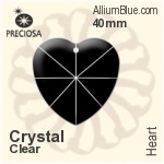 Preciosa Heart (2718) 40mm - Clear Crystal