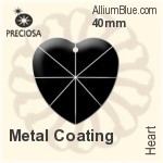 Preciosa Heart (2718) 40mm - Clear Crystal