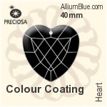 Preciosa Heart (2727) 40mm - Metal Coating