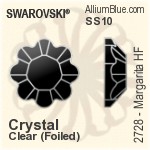 施華洛世奇 XILION Chaton (1028) PP28 - Clear Crystal With Platinum Foiling