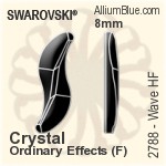 Swarovski Wave Flat Back Hotfix (2788) 10mm - Colour (Uncoated) With Aluminum Foiling