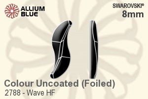 Swarovski Wave Flat Back Hotfix (2788) 8mm - Colour (Uncoated) With Aluminum Foiling