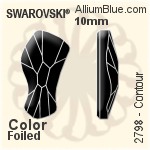 Swarovski Contour Flat Back No-Hotfix (2798) 10mm - Color Unfoiled