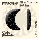 施華洛世奇 Moon 平底石 (2813) 14x9.5mm - 顏色 無水銀底