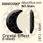 Swarovski Rhombus Flat Back No-Hotfix (2709) 13x8mm - Crystal Effect With Platinum Foiling