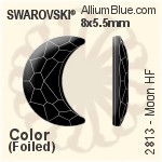 施华洛世奇 心形 熨底平底石 (2808) 6mm - 颜色 铝质水银底