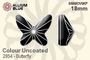 Swarovski Butterfly Flat Back No-Hotfix (2854) 18mm - Colour (Uncoated) Unfoiled