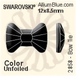 Swarovski Bow Tie Flat Back No-Hotfix (2858) 12x8.5mm - Color Unfoiled