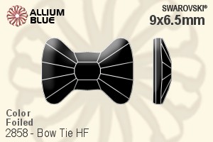 Swarovski Bow Tie Flat Back Hotfix (2858) 9x6.5mm - Color With Aluminum Foiling