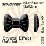 スワロフスキー Bow Tie ラインストーン ホットフィックス (2858) 6x4.5mm - カラー 裏面アルミニウムフォイル