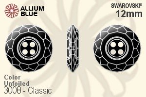 Swarovski Classic Button (3008) 12mm - Color Unfoiled