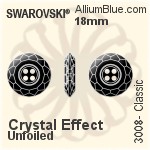 Swarovski Classic Button (3008) 18mm - Color Unfoiled