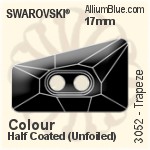 スワロフスキー Trapeze ボタン (3052) 17mm - カラー（コーティングなし） アルミニウムフォイル