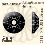 Swarovski XIRIUS Lochrose Sew-on Stone (3188) 3mm - Crystal Effect With Platinum Foiling