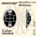 Swarovski Oval Sew-on Stone (3210) 24x17mm - Crystal Effect With Platinum Foiling