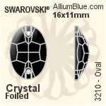 Swarovski Oval Sew-on Stone (3210) 16x11mm - Color Unfoiled