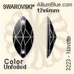 Swarovski Twist Sew-on Stone (3221) 18mm - Clear Crystal Unfoiled