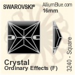 Swarovski Pear-shaped Sew-on Stone (3230) 12x7mm - Clear Crystal With Platinum Foiling