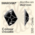 Swarovski Cosmic Sew-on Stone (3265) 26x21mm - Color Unfoiled
