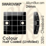 施華洛世奇 棋盤 手縫石 (3293) 20mm - 顏色 無水銀底
