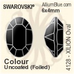 施華洛世奇XILION施亮鑽石形尖底石 (1028) PP4 - 白色（半塗層） 白金水銀底