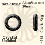 施華洛世奇 天宇 Ring 花式石 (4139) 20mm - 透明白色 無水銀底