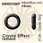 スワロフスキー Cosmic Ring ファンシーストーン (4139) 14mm - クリスタル エフェクト 裏面にホイル無し