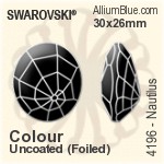Swarovski Nautilus Fancy Stone (4196) 30x26mm - Colour (Uncoated) With Platinum Foiling