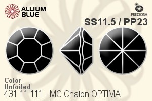 寶仕奧莎 機切尖底石 OPTIMA (431 11 111) SS11.5 / PP23 - 顏色 無水銀底