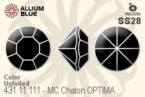 Preciosa MC Chaton OPTIMA (431 11 111) SS28 - Color Unfoiled