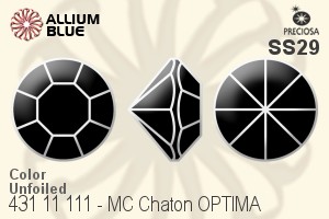 Preciosa MC Chaton OPTIMA (431 11 111) SS29 - Color Unfoiled