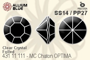 PRECIOSA Chaton O ss14/pp27 crystal G