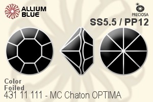 PRECIOSA Chaton O ss5.5/pp12 g.quartz G
