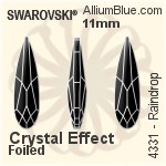 Swarovski Rivoli (1122) SS39 - Crystal Effect With Platinum Foiling