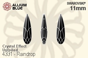Swarovski Raindrop Fancy Stone (4331) 11mm - Crystal Effect Unfoiled