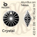 Preciosa MC Rivoli 1H Pendant (433 61 306) 14mm - Clear Crystal