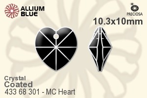 PRECIOSA Heart Pend. MXM 1H 10 crystal AB