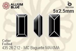 PRECIOSA Baguette MXM 5x2.5 lt.rose DF