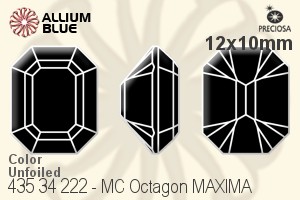 Preciosa MC Octagon MAXIMA Fancy Stone (435 34 222) 12x10mm - Color Unfoiled