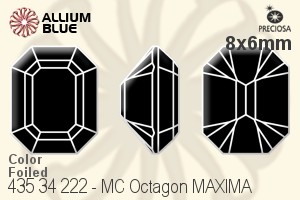 PRECIOSA Octagon MAXIMA 8x6 amethyst DF
