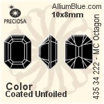 Preciosa MC Octagon MAXIMA Fancy Stone (435 34 222) 12x10mm - Color With Dura™ Foiling