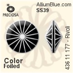 Preciosa MC Rivoli MAXIMA (436 11 177) SS39 - Color With Dura™ Foiling