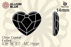 PRECIOSA Heart MXM FB 14 crystal DF
