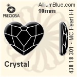 Preciosa MC Heart Flat-Back Hot-Fix Stone (438 18 301) 6mm - Clear Crystal