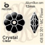 Preciosa MC Flower Sew-on Stone (438 52 301) 12mm - Clear Crystal