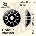 寶仕奧莎 機切Loch 玫瑰 VIVA 1H 手縫石 (438 61 612) 8mm - 透明白色 銀箔底