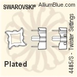 Swarovski Twister Settings (4485/S) 10.5mm - Plated