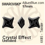 Swarovski Twister Fancy Stone (4485) 10.5mm - Color With Platinum Foiling