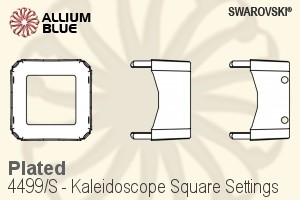 Swarovski Kaleidoscope Square Settings (4499/S) 14mm - Plated