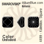 Swarovski Kaleidoscope Square Fancy Stone (4499) 6mm - Color Unfoiled